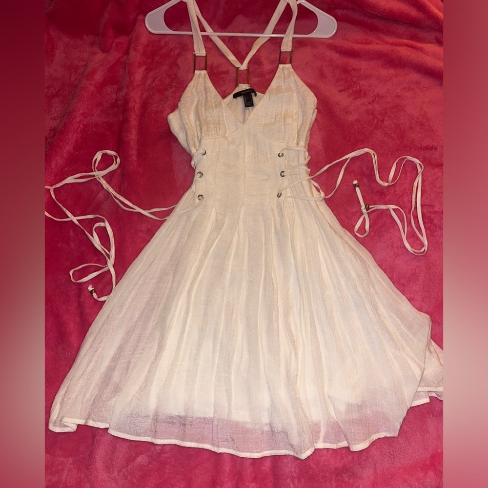 Size small linen corset dress